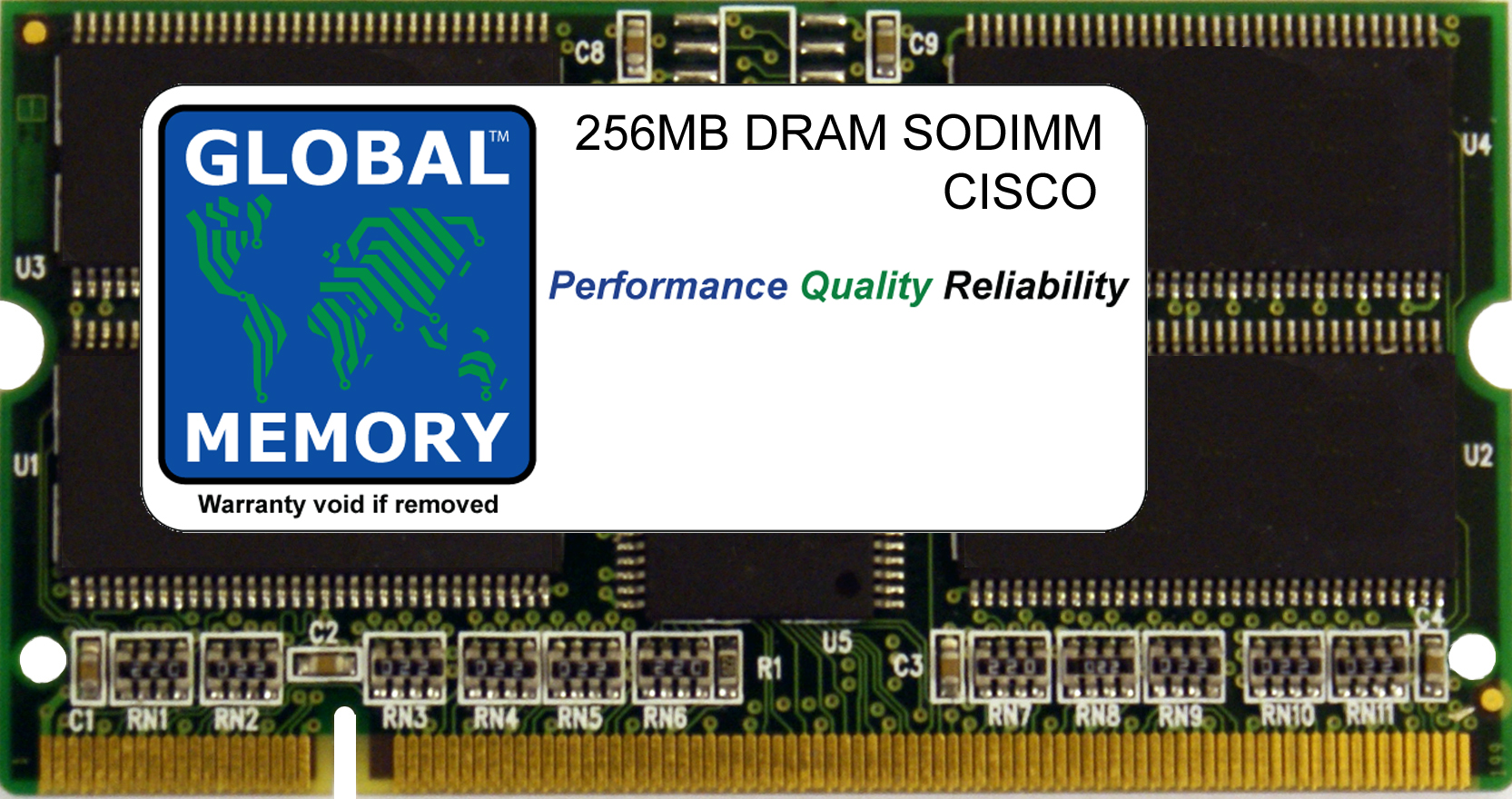 256MB DRAM SODIMM RAM FOR CISCO CATALYST 6500 SERIES SWITCHES DISTRIBUTED FORWARDING CARD 3A (MEM-XCEF720-256M)